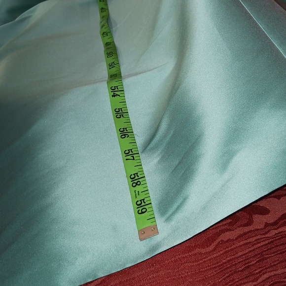 SACHIN & BALI Samira Long 2 Pockets Sequin Mint Turquoise Gown Women's Sz 2 - Picture 15 of 16